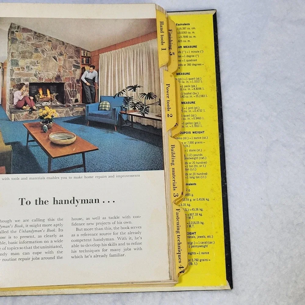 Better Homes and Gardens Handyman's Book VTG DIY Repair Manual 1966 HC MCM